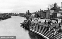 View From The Bridge c.1955, Upton Upon Severn