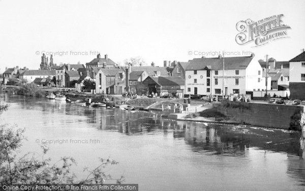 Photo of Upton Upon Severn, View From The Bridge c.1955