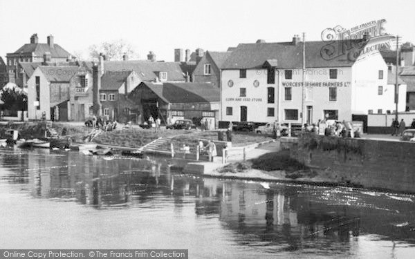 Photo of Upton Upon Severn, View From The Bridge c.1955