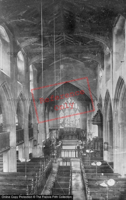 Photo of Upwell, Church Interior 1923