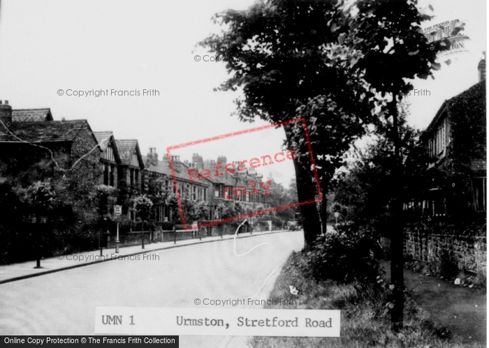 Photo of Urmston, Stretford Road c.1950