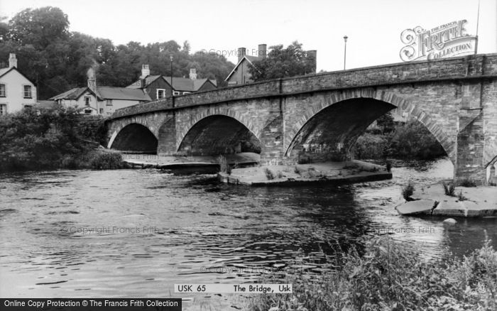 Photo of Usk, The Bridge c.1960