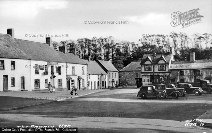 Photo of Usk, The Square c.1955