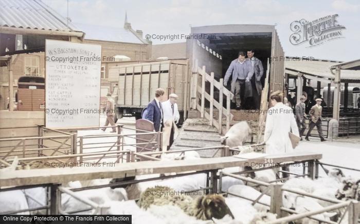 Photo of Uttoxeter, Cattle Market c.1965