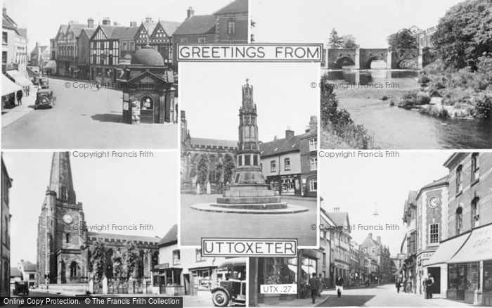 Photo of Uttoxeter, Composite c.1955