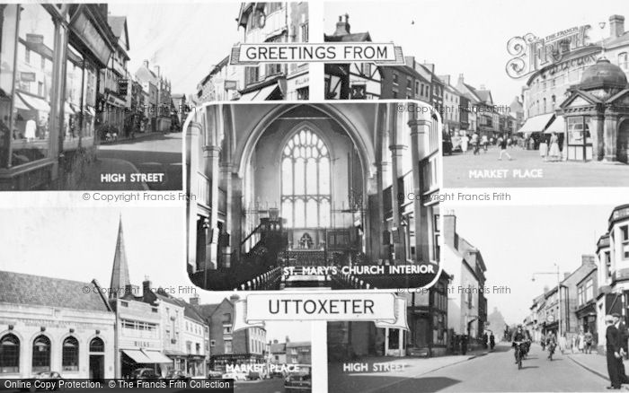 Photo of Uttoxeter, Composite c.1955