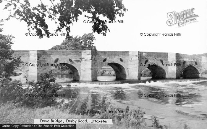 Photo of Uttoxeter, Dove Bridge, Derby Road c.1955