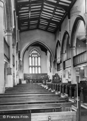 St Mary's Church Interior c.1955, Uttoxeter