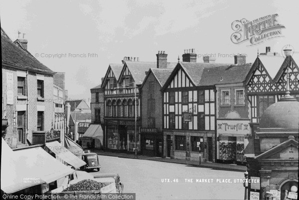 Photo of Uttoxeter, The Market Place c.1955
