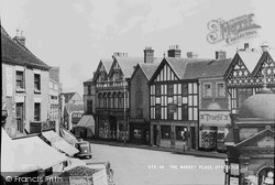The Market Place c.1955, Uttoxeter