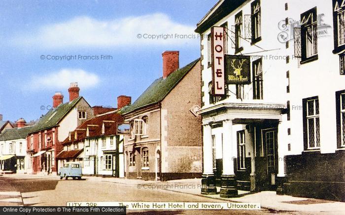 Photo of Uttoxeter, The White Hart Hotel And Tavern c.1955