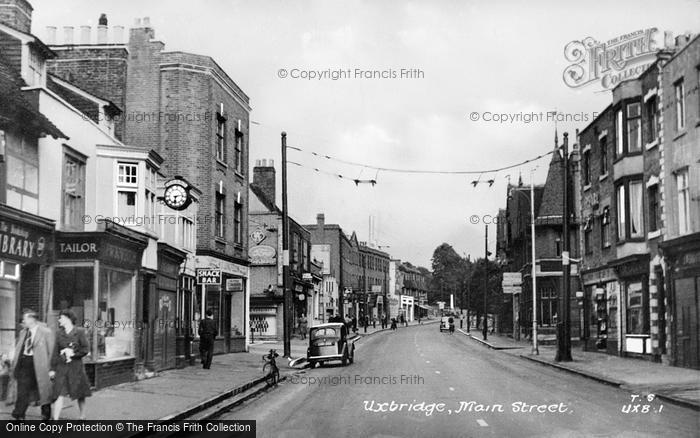 Photo of Uxbridge, Main Street c.1950