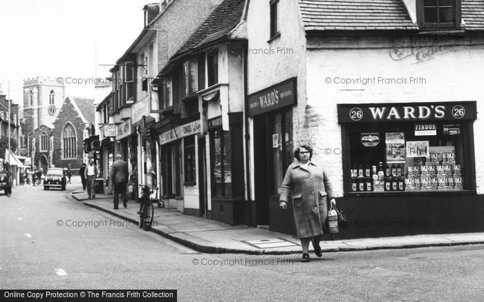 Photo of Uxbridge, Ward's Grocers, Windsor Street c.1960