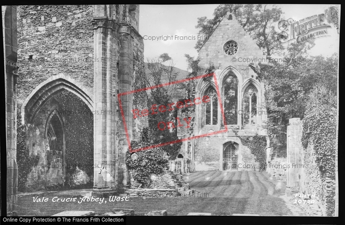 Photo of Valle Crucis, Abbey, West 1888