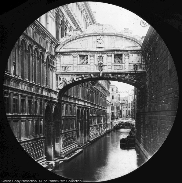 Photo of Venice, Bridge Of Sighs From Quay c.1875
