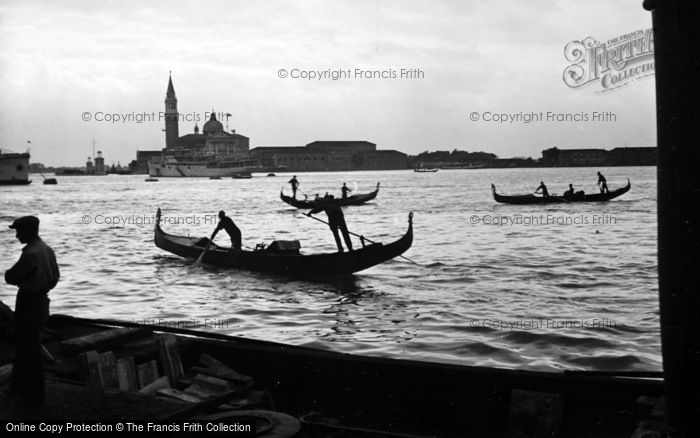 Photo of Venice, Gondolas 1938