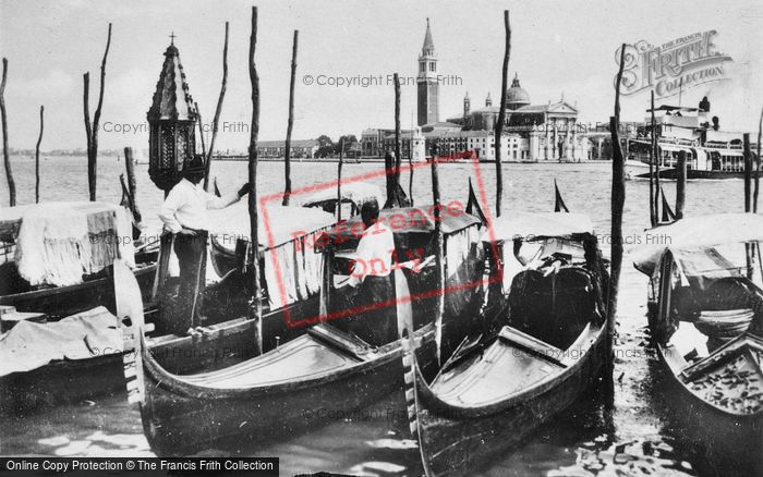 Photo of Venice, Gondolas c.1935