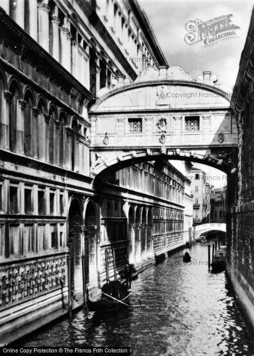 Photo of Venice, The Bridge Of Sighs c.1935