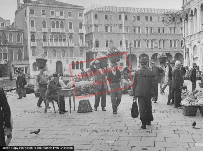 Photo of Venice, The Market 1938