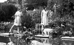 Girls And Dogs On Stepping Stones 1935, Ventnor