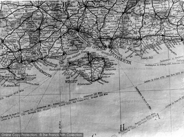 Photo of Ventnor, Isle Of Wight Map 1927