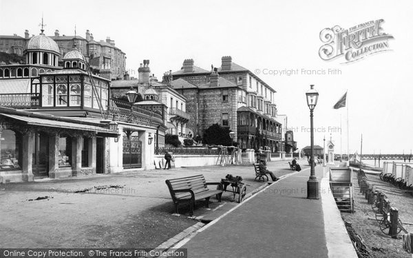 Photo of Ventnor, New Pavilion And Queens Hotel 1896
