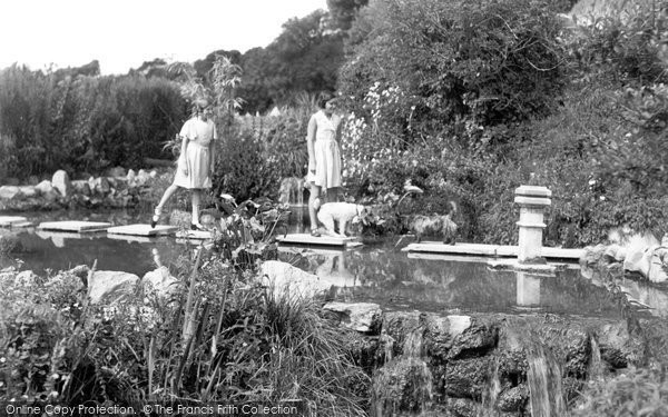 Photo of Ventnor, Stepping Stones At Flower's Brook 1935