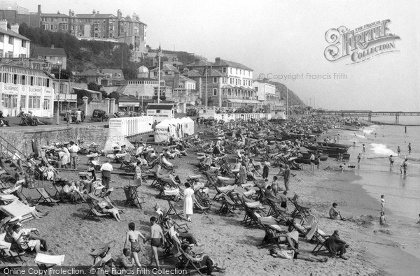 Photo of Ventnor, The Beach c.1950