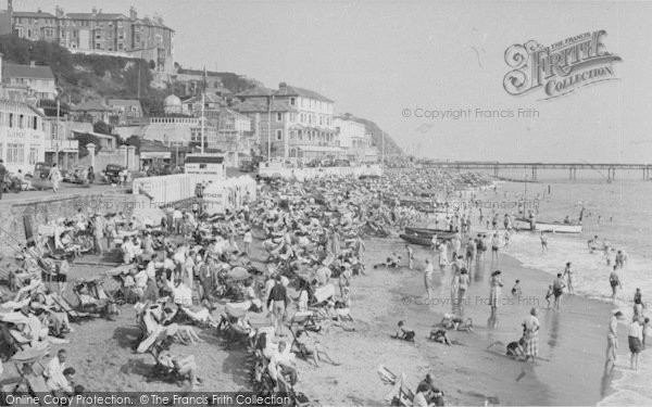 Photo of Ventnor, The Beach c.1950
