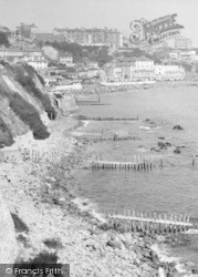 The Cliffs And Beach c.1950, Ventnor
