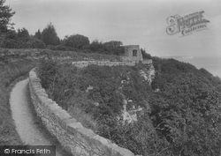 Upper Landslip And Look Out Tower 1927, Ventnor