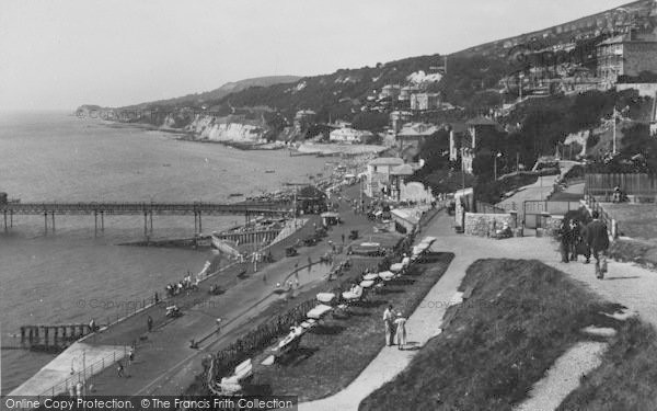 Photo of Ventnor, View From The East Cliff 1933