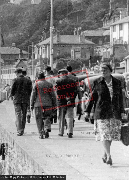 Photo of Ventnor, Walking Along The Front c.1950