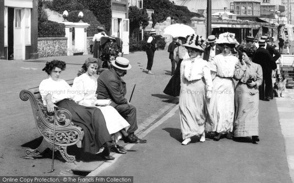 Photo of Ventnor, Women On The Esplanade 1908