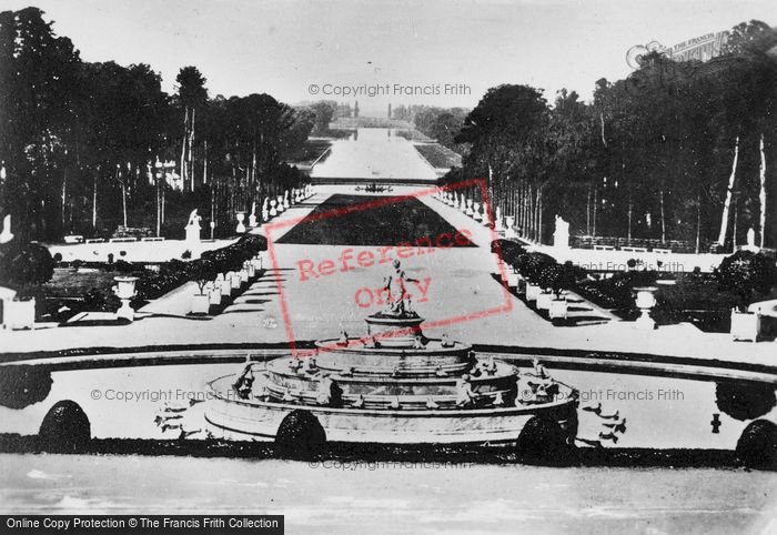 Photo of Versailles, The Latona Fountain And Royal Alley c.1920