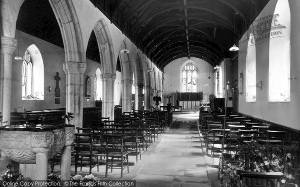 Photo of Veryan, Church Interior c.1955