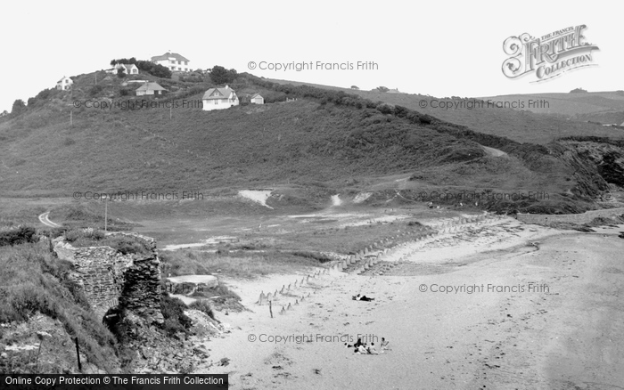 Photo of Veryan, The Beach c.1955