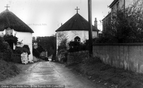 Photo of Veryan, The Round Houses c.1955