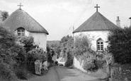 Veryan, the Round Houses c1955