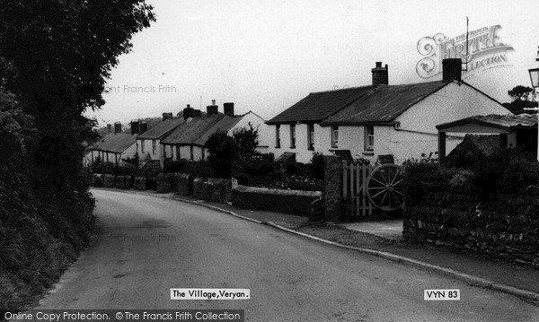 Photo of Veryan, The Village c.1960