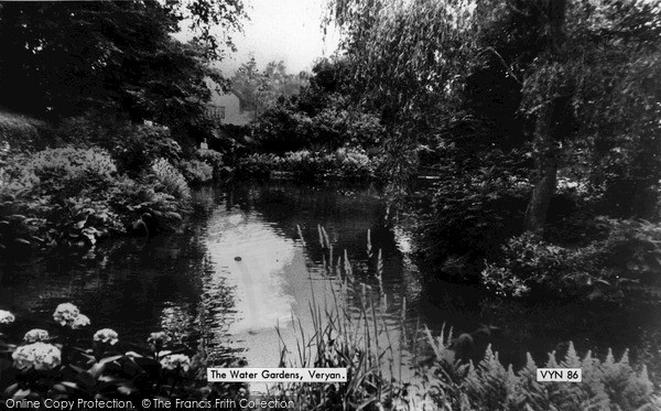Photo of Veryan, The Water Gardens c.1960