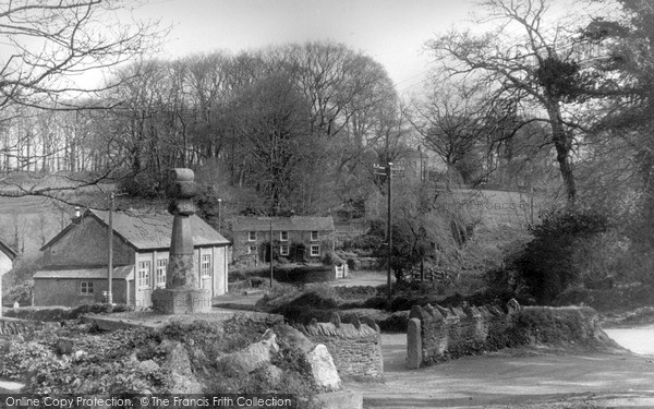 Photo of Veryan, View From Trist Well c.1955