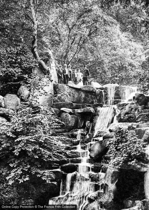 Photo of Virginia Water, A Group Viewing The Cascade 1907