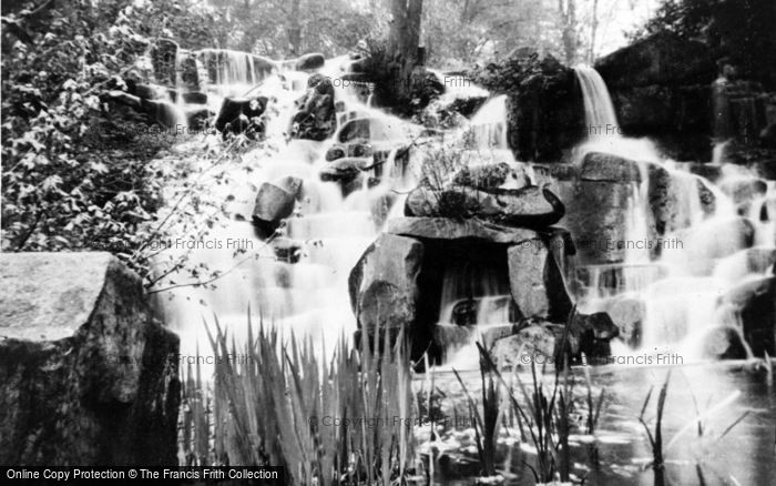 Photo of Virginia Water, The Waterfall c.1955