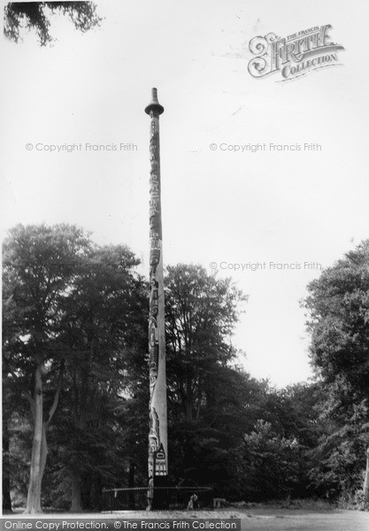 Photo of Virginia Water, Totem Pole c.1960