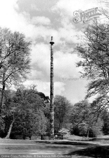 Photo of Virginia Water, Totem Pole c.1960