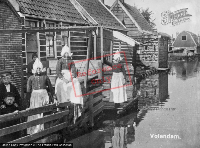 Photo of Volendam, Canal Scene c.1935