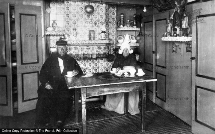 Photo of Volendam, Couple And Tiled Fireplace c.1935