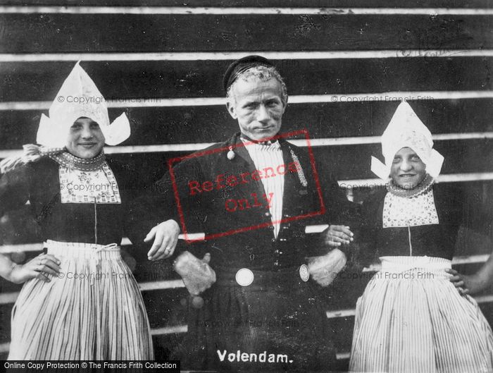 Photo of Volendam, People In Volendam Costumes c.1935
