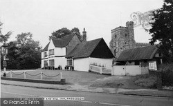 St Michael And All Saints Church And Bell Inn c.1955, Waddesdon